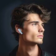 Headset Bluetooth Hoco EQ6, casti Hi-Fi true wireless, negru