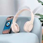 Casti Bluetooth wireless over-ear cu microfon Hoco W46, brown
