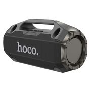 Boxa wireless portabila cu microfon 10W Hoco HA3, Bluetooth 5.3, TF, USB, AUX, FM, RGB Lights, negru