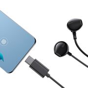 Casti in-ear USB-C cu fir si microfon Joyroom, argintiu, JR-EC03