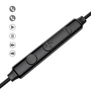 Casti in-ear USB-C cu fir si microfon Joyroom, negru, JR-EC04
