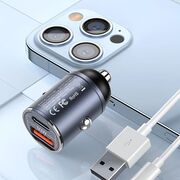 Incarcator auto Fast Charging USB, Type-C Usams C38 US-CC206, tarnish