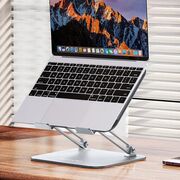Suport laptop / tableta de birou ajustabil, pliabil Yesido LP05, argintiu