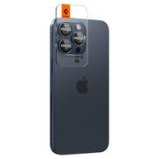 [Pachet 2x] Folie sticla camera iPhone 14 Pro / 14 Pro Max / 15 Pro / 15 Pro Max Spigen Glas.tR Optik, albastru