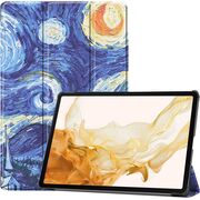 Husa Samsung Galaxy Tab S9 Plus / S9 FE+ Plus 12.4 inch UltraSlim de tip stand, functie sleep/wake-up - starry night
