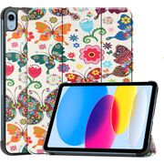 Husa iPad 11 2025, iPad 10 2022 cu functie wake-up/sleep, tip stand - butterfly