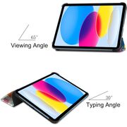 Husa iPad 11 2025, iPad 10 2022 cu functie wake-up/sleep, tip stand - butterfly