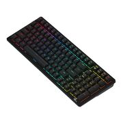 Tastatura mecanica gaming Royal Kludge RK98, hotswap, iluminare RGB, Keycaps ABS double shot, wireless sau cablu, Red Switch, negru