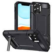 Husa antisoc iPhone 11 Techsuit Hybrid Armor Kickstand, negru