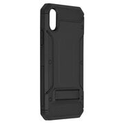 Husa antisoc iPhone X / XS, iPhone 10 Techsuit Hybrid Armor Kickstand, negru