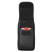 Husa tip toc, borseta telefon / Outdoor Phone Waist Bag (TWB1) cu carabina XXL, 17.5x10x2.5cm, 7 inch - negru