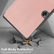 Husa Oppo Pad Air 2 / OnePlus Pad Go, UltraSlim de tip stand, functie sleep/wake-up - rose gold