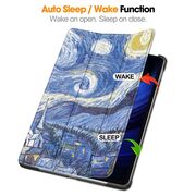 Husa Xiaomi Pad 6, Pad 6 Pro, UltraSlim de tip stand, functie sleep/wake-up - starry night