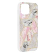 Husa iPhone 15 Techsuit Marble, Pink Hex