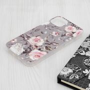 Husa iPhone 15 Plus Techsuit Marble, Bloom of Ruth Gray