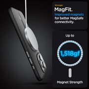 Husa iPhone 15 Pro Spigen Enzo Aramid MagSafe, matte black