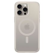 Husa iPhone 15 Pro cu MagSafe Spigen Ultra Hybrid, frost natural titanium