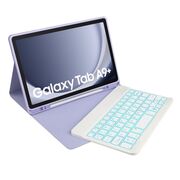 Husa cu tastatura iluminata pentru Samsung Galaxy Tab A9+ Plus 11 inch, mov