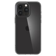 Husa iPhone 15 Pro Spigen Ultra Hybrid, clear / grey