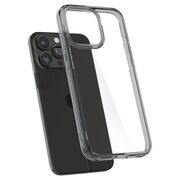 Husa iPhone 15 Pro Spigen Ultra Hybrid, clear / grey
