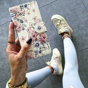 Husa pentru Samsung Galaxy A15 Wallet tip carte, blossom flower