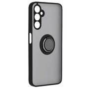 Bundle Husa Samsung Galaxy A05s Techsuit Glinth cu inel suport stand magnetic, negru