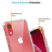 Husa pentru iPhone XR Anti Shock 1.3mm Reinforced 4 corners (transparent)
