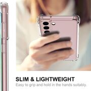 Husa pentru Samsung Galaxy S21 5G Anti Shock 1.3mm Reinforced 4 corners (transparent)