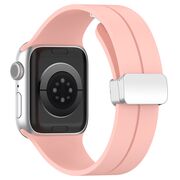 Curea Apple Watch 1/2/3/4/5/6/7/8/9/SE/SE 2/Ultra/Ultra 2 (42/44/45/49mm) Techsuit, W011, pink