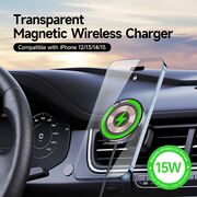 Suport auto wireless charging pentru telefon Duzzona V2, 15W