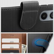 Husa pentru Samsung Galaxy A15 Wallet tip carte, negru