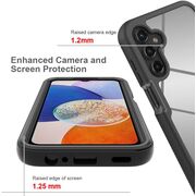 Pachet 360: Husa cu folie integrata Samsung Galaxy A15 fata-spate Defense360 - negru