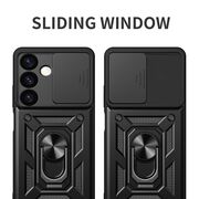 Husa pentru Samsung Galaxy S24 cu inel Ring Armor Kickstand Tough, protectie camera (negru)