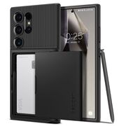 Husa Samsung Galaxy S24 Ultra Spigen Slim Armor CS, negru