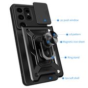 Husa pentru Samsung Galaxy S24 Ultra cu inel Ring Armor Kickstand Tough, protectie camera (negru)