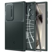 Husa Samsung Galaxy S24 Ultra Spigen Optik Armor, abyss green