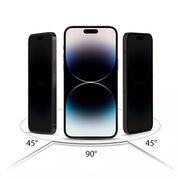 Folie din sticla privacy pentru Samsung Galaxy A35 GLASS PRO+, margini negre