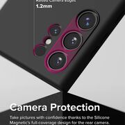 Husa Samsung Galaxy S24 Ultra Ringke Silicone Magnetic, negru