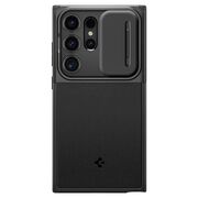 Husa Samsung Galaxy S24 Ultra Spigen Optik Armor, negru