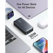 Baterie externa Anker 533 PowerCore 10.000 mAh, 30W, Power IQ 3.0, PowerDelivery, 2x USB-C, 1x USB-A, Negru