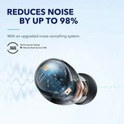 Casti True wireless Anker Soundcore Space A40, AANC, Hi-Res, Incarcare Wireless, negru