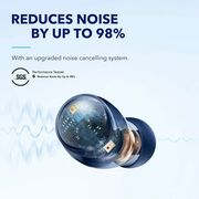 Casti True wireless Anker Soundcore Space A40, AANC, Hi-Res, Incarcare Wireless - blue