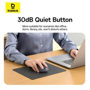 Mouse wireless Bluetooth pentru laptop Baseus F02, 2.4G, negru