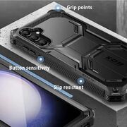 [Pachet 360°] Husa cu folie integrata Samsung Galaxy S23 FE I-Blason Armorbox, negru