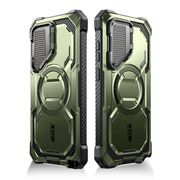 [Pachet 360°] Husa cu folie integrata Samsung Galaxy S24 Ultra I-Blason Armorbox MagSafe, guldan