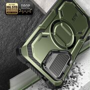 [Pachet 360°] Husa cu folie integrata Samsung Galaxy S24 Ultra I-Blason Armorbox MagSafe, guldan