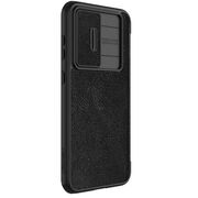 Husa Samsung Galaxy S23 FE Nillkin QIN Pro Leather Case tip carte, negru