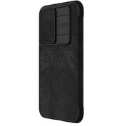 Husa Samsung Galaxy S23 FE Nillkin QIN Pro Leather Case tip carte, negru