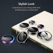 [Pachet 2x] Folie sticla camera Samsung Galaxy S24 Ultra ESR Lens Protector, transparenta