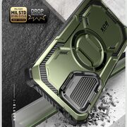 [Pachet 360°] Husa cu folie integrata Samsung Galaxy S24 Plus I-Blason Armorbox MagSafe, guldan